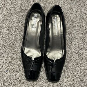 Elegant Black Patent Leather Heels